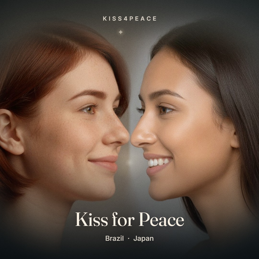 A sample kiss from the Kiss4Peace launch