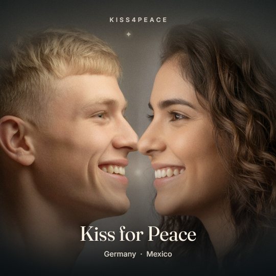 A sample kiss from the Kiss4Peace launch
