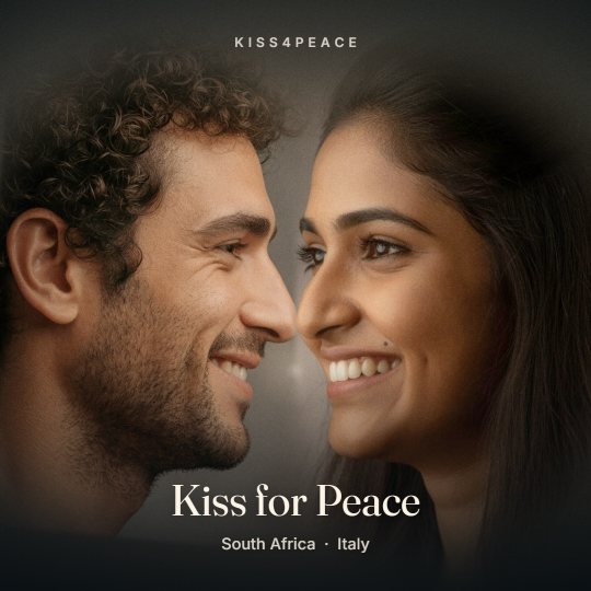 A sample kiss from the Kiss4Peace launch