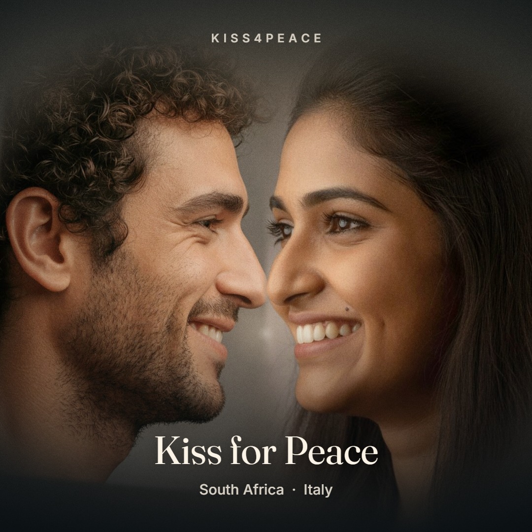 A sample kiss from the Kiss4Peace launch