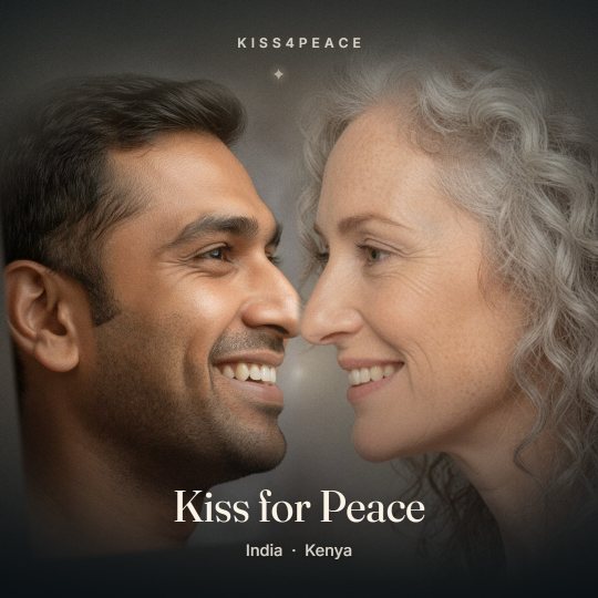 A sample kiss from the Kiss4Peace launch