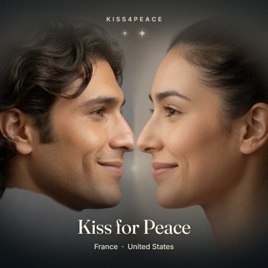 A sample kiss from the Kiss4Peace launch