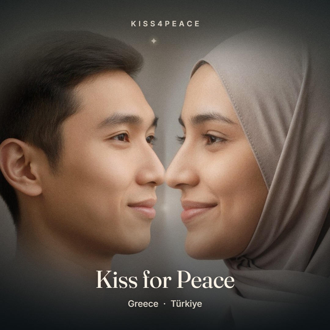 A sample kiss from the Kiss4Peace launch