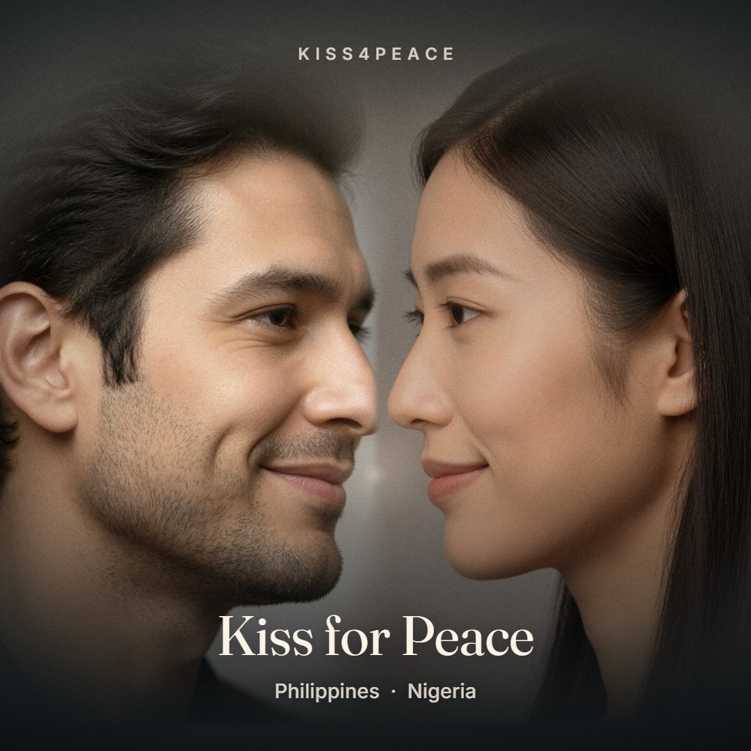 A sample kiss from the Kiss4Peace launch