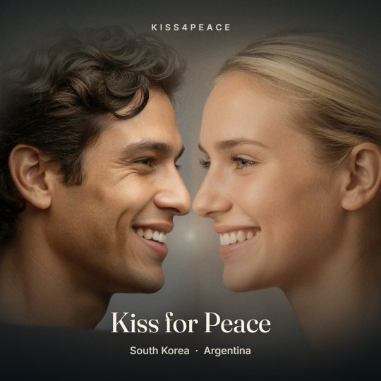 A sample kiss from the Kiss4Peace launch