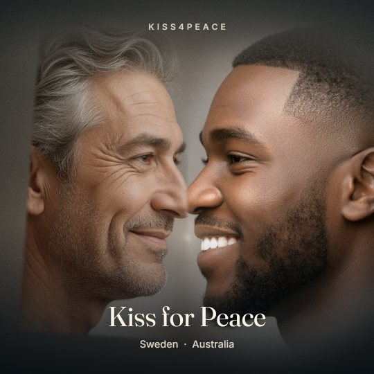 A sample kiss from the Kiss4Peace launch